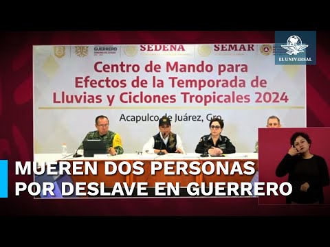 Evelyn Salgado Pineda, gobernadora de Guerrero, informa dos muertes por deslave ante huracán John