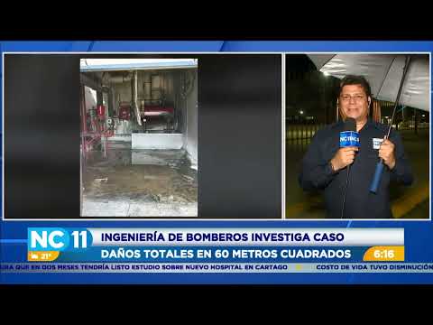 Incendio daña sistema de bombeo de agua de nuevo Hospital de Turrialba