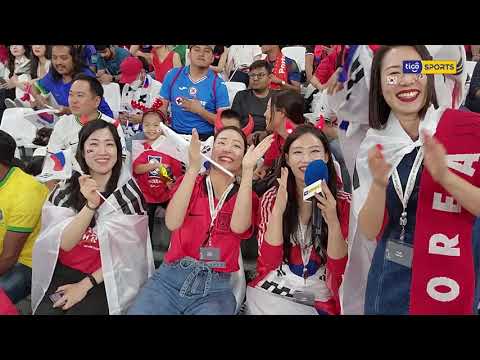 ¡Corea del Sur en Tigo Sports! Hinchas Koreanas presente en el Estadio Ciudad de la Educación