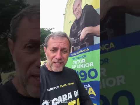 Neste domingo - Conto com seu apoio. VOTE 25190 diretor Elias Junior