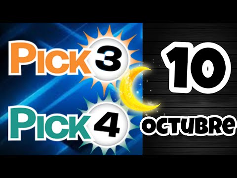 Resultado PICK 3 Y PICK 4 NOCHE Jueves 10 de Octubre de 2024