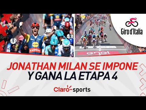 Giro de Italia 2024: Jonathan Milan se impone y gana la etapa 4 en el esprint