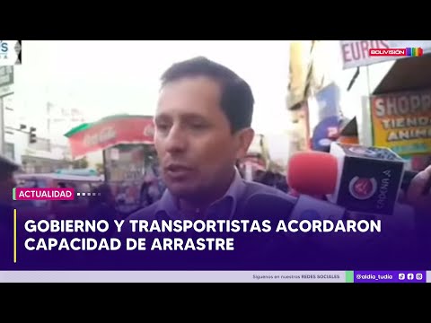 Gobierno y transportistas acordaron capacidad de arrastre