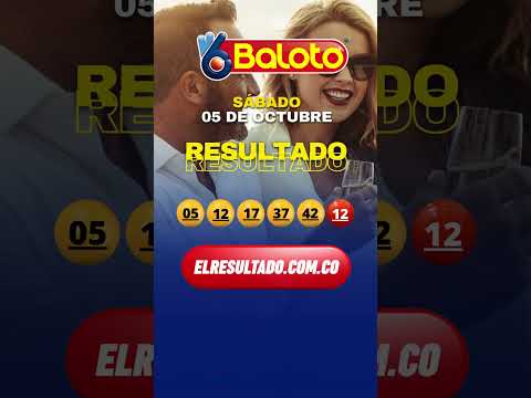 RESULTADO BALOTO DEL SABADO 06 de octubre  #Shorts