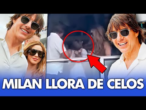 No se aguantó: Las emotivas lágrimas de Milan al ver a su madre Shakira junto a Tom Cruise en Miami.