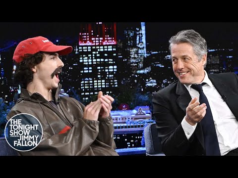 Hugh Grant Gets a Surprise Visit from Wonka Co-Star Timothée Chalamet | The Tonight Show