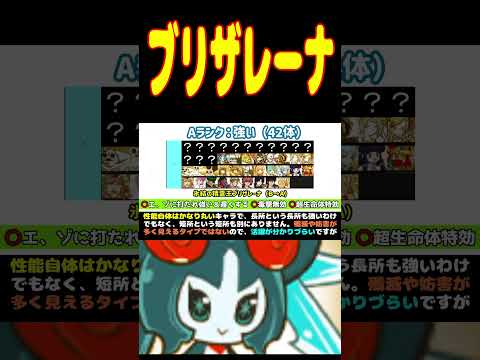 ブリザレーナのTier #にゃんこ大戦争 #Tier表 #shorts #ブリザレーナ