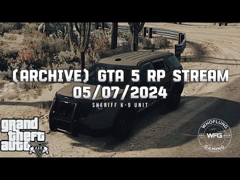 (Live) GTA 5 Rp - Sheriff K9 Unit - #gta #gameplay #funny #live
