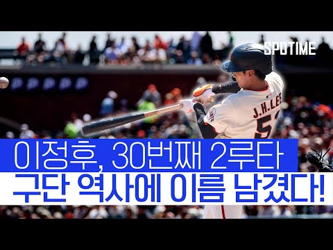 구단 역사상 5번째…이정후, 2루타 30·3루타 10 달성 
