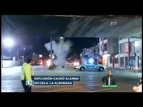 Explosión causó alarma en Ciudadela La Alborada