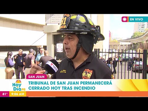 Fuego en Tribunal de San Juan habría sido provocado por cablería
