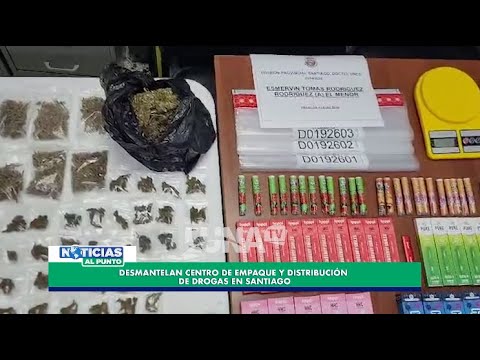 Desmantelan centro de empaque y distribucio?n de drogas en Santiago
