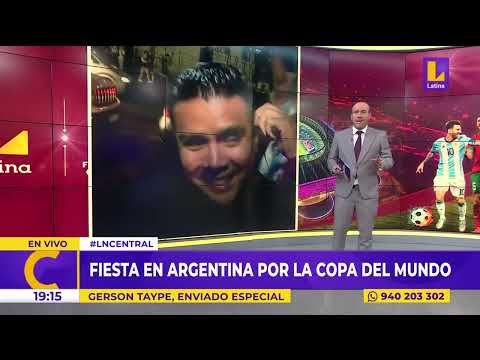 Fiesta en Argentina por la copa del mundo
