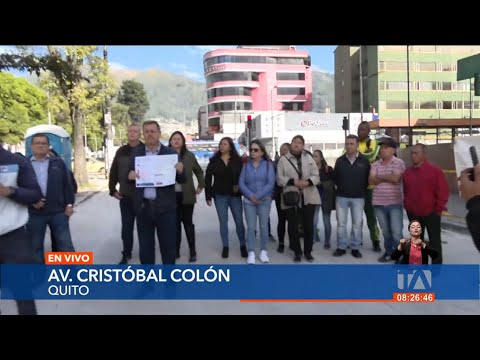 Quito: Retrazos de trabajos de repavimentación vial en la Av. Colón