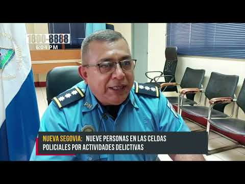 9 sujetos capturados por la Policía Nacional en Nueva Segovia - Nicaragua