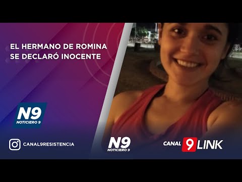 EL HERMANO DE ROMINA SE DECLARÓ INOCENTE - NOTICIERO 9