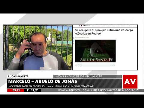 Jonás en un guerrero | El abuelo del nene que sobrevivió al accidente de Progreso