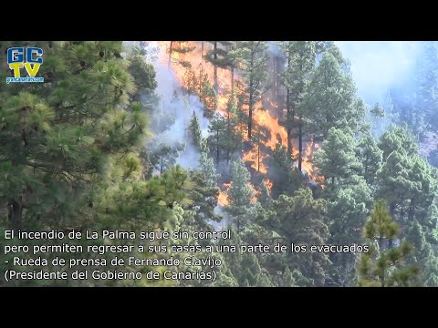 El incendio de La Palma sigue sin control, permiten regresar a sus casas a parte de los evacuados