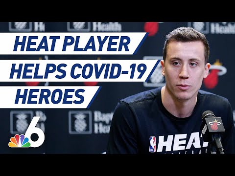 Miami Heat's Duncan Robinson Helps COVID-19 Frontline Heroes | NBC 6