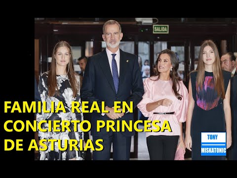 FAMILIA REAL ESPAÑOLA REUNIDA EN CONCIERTO PRINCESA DE ASTURIAS 2023