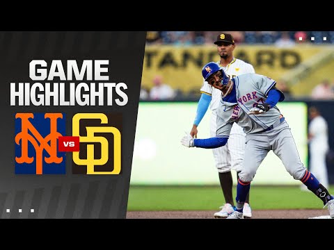 Mets vs. Padress Game Highlights (8/22/24) | MLB Highlights