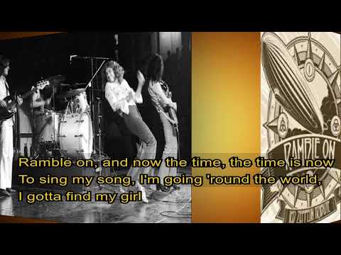 Led Zeppelin   -   Ramble on    1969    LYRICS