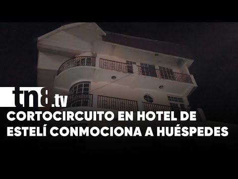 Bomberos actúan rápidamente ante cortocircuito en Hotel en Estelí