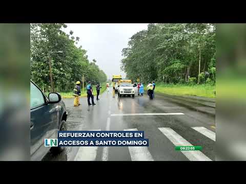 Continúan los controles de acceso a la Provincia de Santo Domingo