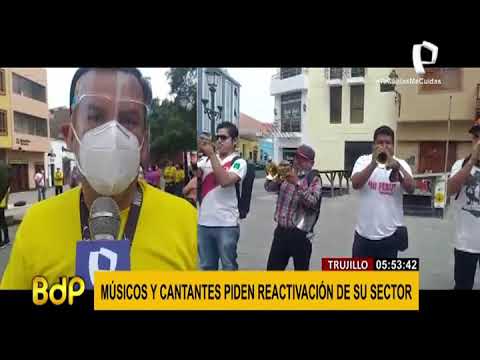 Trujillo: músicos marchan solicitando les permitan el reinicio de sus actividades (2/2)
