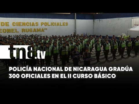 Éxito de clausura en II Curso Básico de 300 policías en Nicaragua