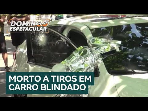 Homem é morto a tiros dentro de carro blindado no Rio de Janeiro