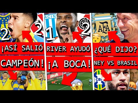 Así BOCA fue CAMPEÓN por RIVER y ARMANI+ POLÉMICAS+ LEWANDOWSKI habla de ARGENTINA+ NEYMAR vs BRASIL