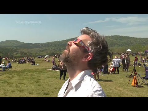 One with nature  Eclipse viewers react to rare celestial event