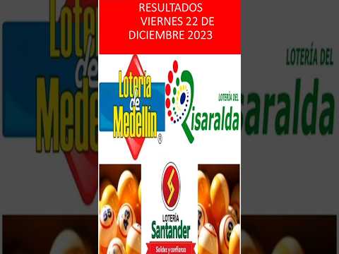 ¡Gana hoy en lotería Medellín, Santander y Risaralda!