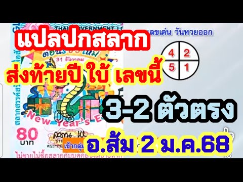 แปลปกสลาก3-2หน้าปกใบ้เลขส่ง