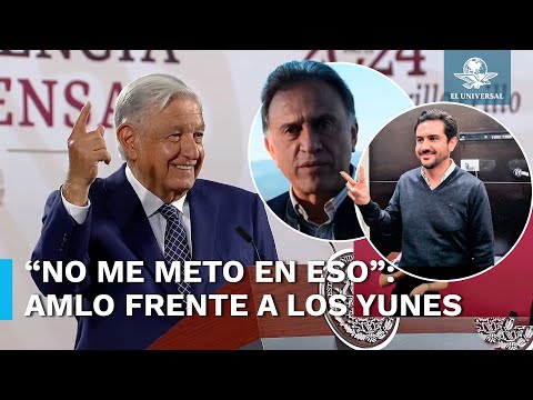 AMLO evita hablar sobre la expulsio?n de los Yunes del PAN en su man?anera de este jueves