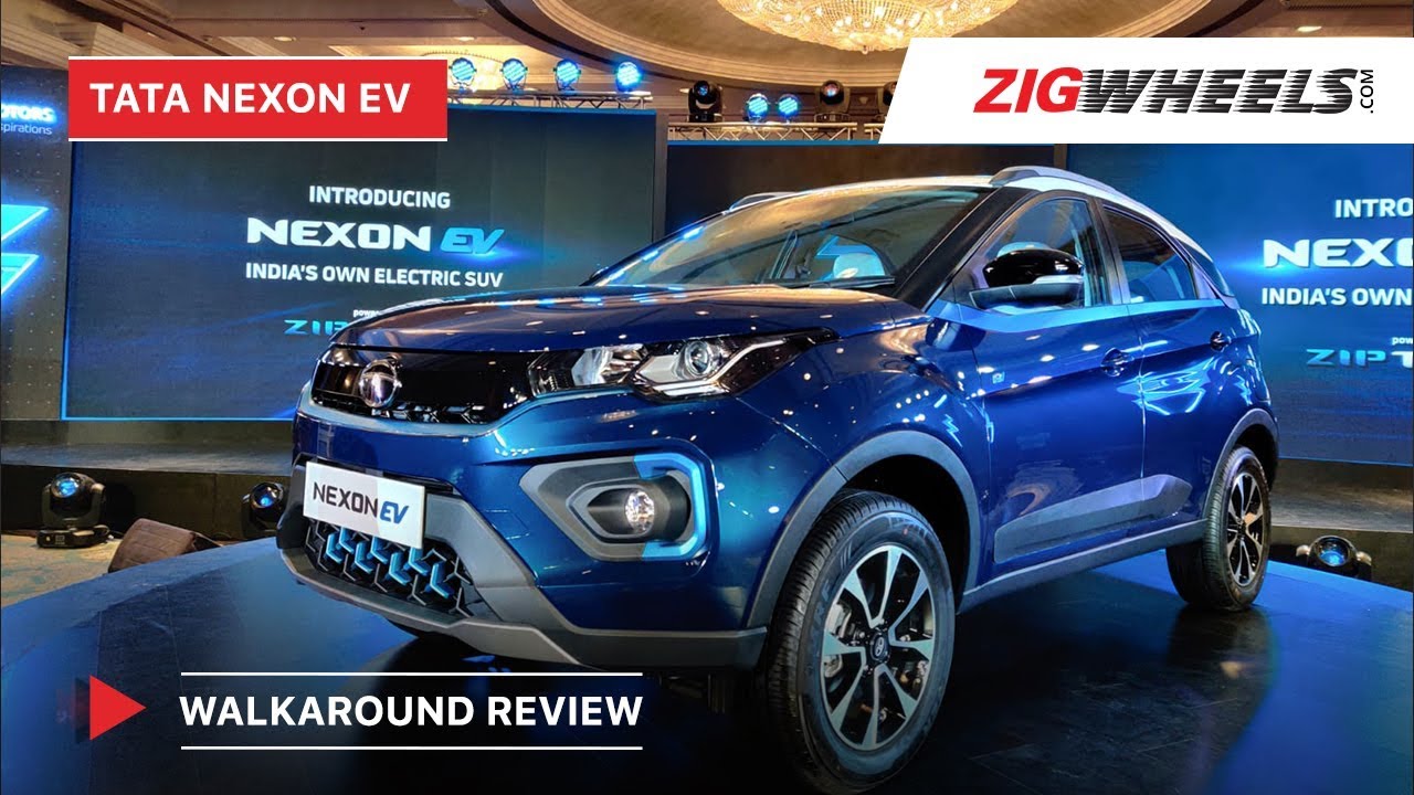 Tata Nexon EV Walkaround | Ziptron Powertrain | Indias First Sub 4-metre Electric SUV | ZigWheels