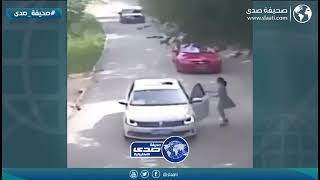 مفاجأة غير متوقعة لسيدة مع عائلتها