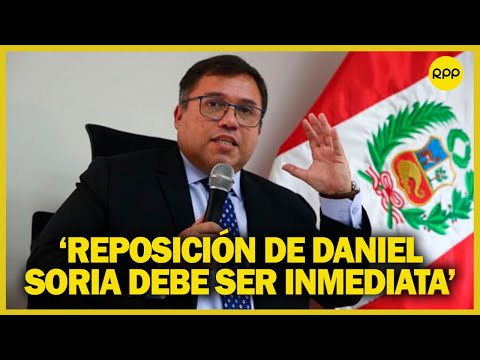 Defensoría del Pueblo: “Reposición de Daniel Soria como procurador debe ser inmediata”