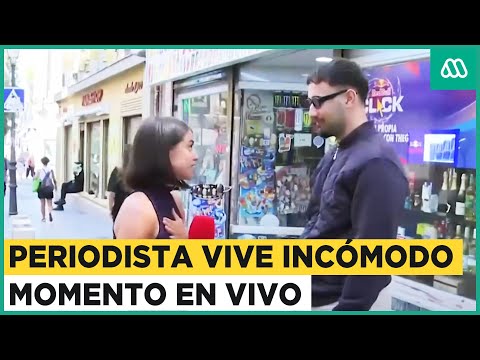 Periodista vive incómodo momento durante despacho en vivo en España