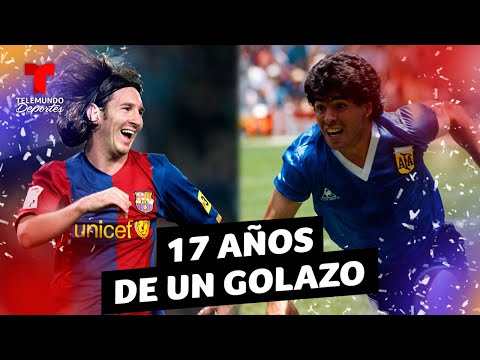 Lionel Messi: Su histórico gol a lo Maradona cumple 17 años | Telemundo Deportes