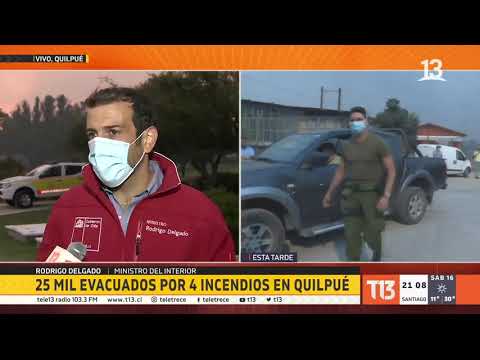 Incendio en Quilpué: Gobierno estimó en 9 mil las casas en riesgo