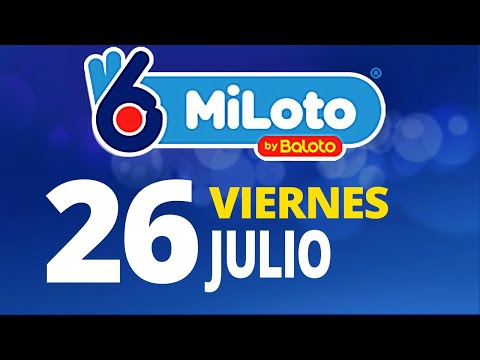 Resultado del MiLoto del Viernes 26 de Julio de 2024  Ganador