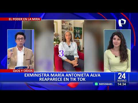 24Horas exministra María Antonieta Alva reaparece en TikTok