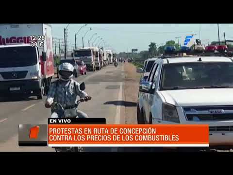 Nueva protesta de camioneros en ruta de Concepción