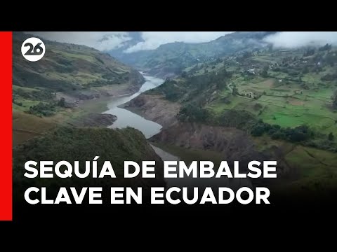 Sequía de embalse clave para energía de Ecuador deja largos apagones y denuncias de boicot