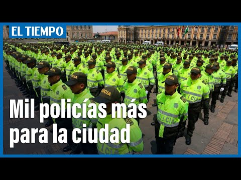 Mil policías más llegarán a Bogotá