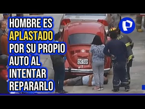 Pueblo Libre: hombre es aplastado por su propio auto al intentar repararlo