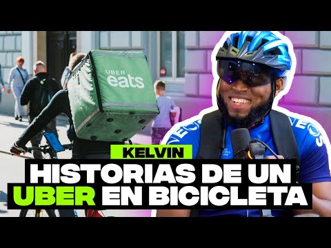 El joven que hace Uber en Bicicleta de Republica Dominicana Llego mas rapido que los demas