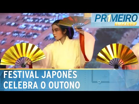 Festival japonês na Grande SP comemora chegada do outono | Primeiro Impacto (12/04/24)